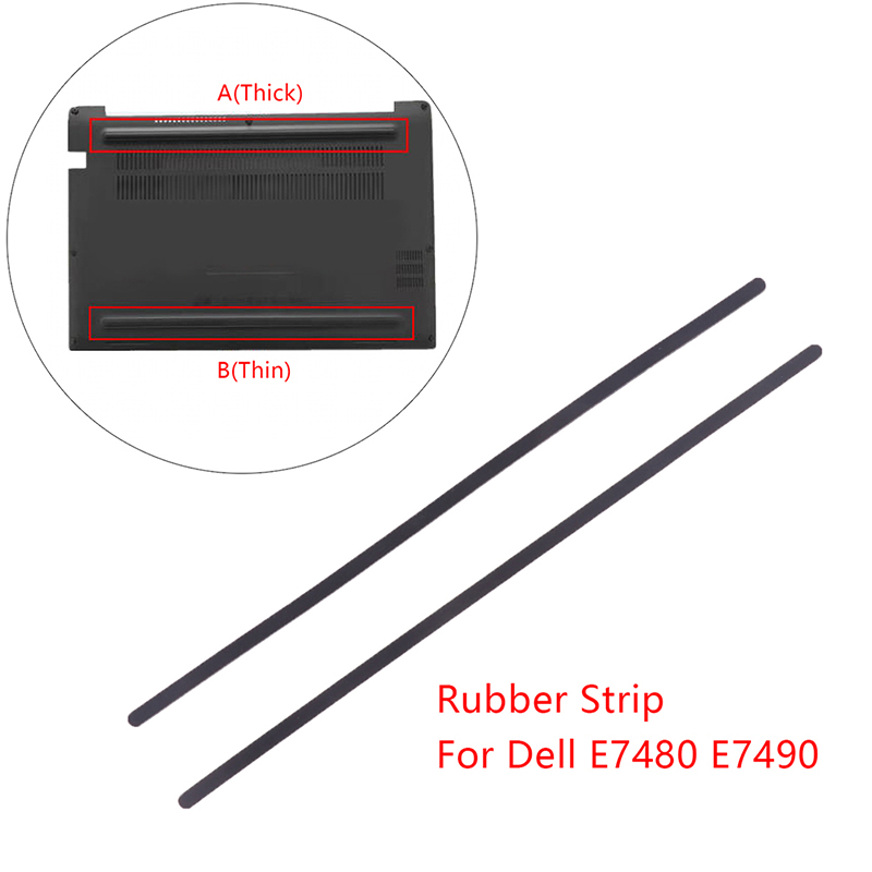 Rubber Strip Laptop Bottom Shell Cover Non Slip Foot Pad For Dell