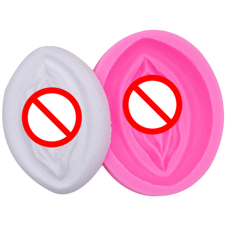Molde de silicona con forma de vagina femenina de 1 pieza para pastel jabón artesanal fabricación de velas decoración GF - Imagen 4 de 5
