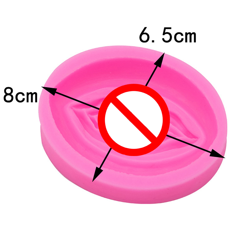Molde de silicona con forma de vagina femenina de 1 pieza para pastel jabón artesanal fabricación de velas decoración GF - Imagen 3 de 5