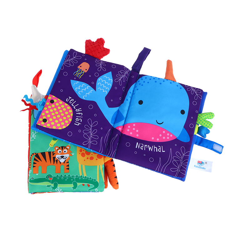 Baby Soft Cloth Book for Newborns 0-36 Months 3D Cloth Books Montessori Toy D❤6 Baby Soft Cloth Book for Newborns 0-36 Months 3D Cloth Books Montessori Toy D❤6