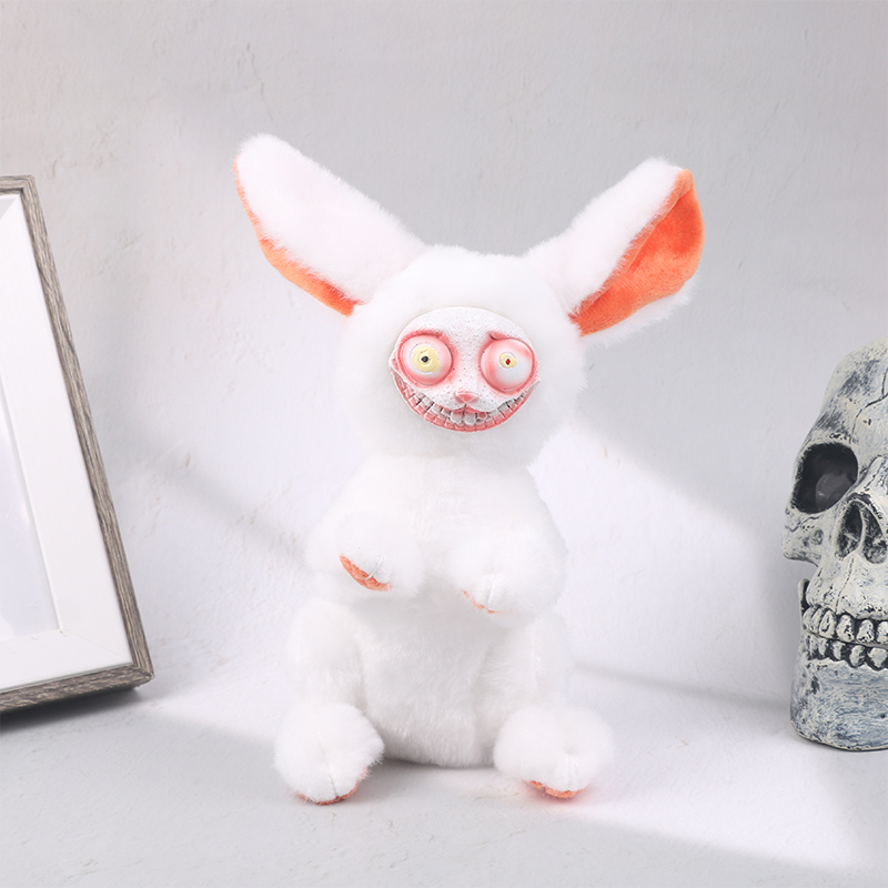 1 pz coniglio di Pasqua giocattolo imbottito horror spaventoso peluche coniglio bambola per ragazzo ragazza regalo-