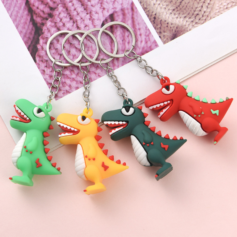 1Pcs Cartoon PVC Dinosaur Keychain Cute Dinosaurs Keyring Pendant Accessories ~~ 1Pcs Cartoon PVC Dinosaur Keychain Cute Dinosaurs Keyring Pendant Accessories ~~