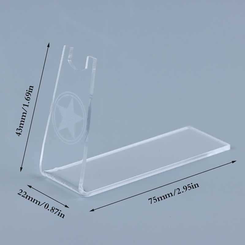 1pcs Small Clear Acrylic Outdoor Pistols Holder Gun Model Showing Display Stand FH11047