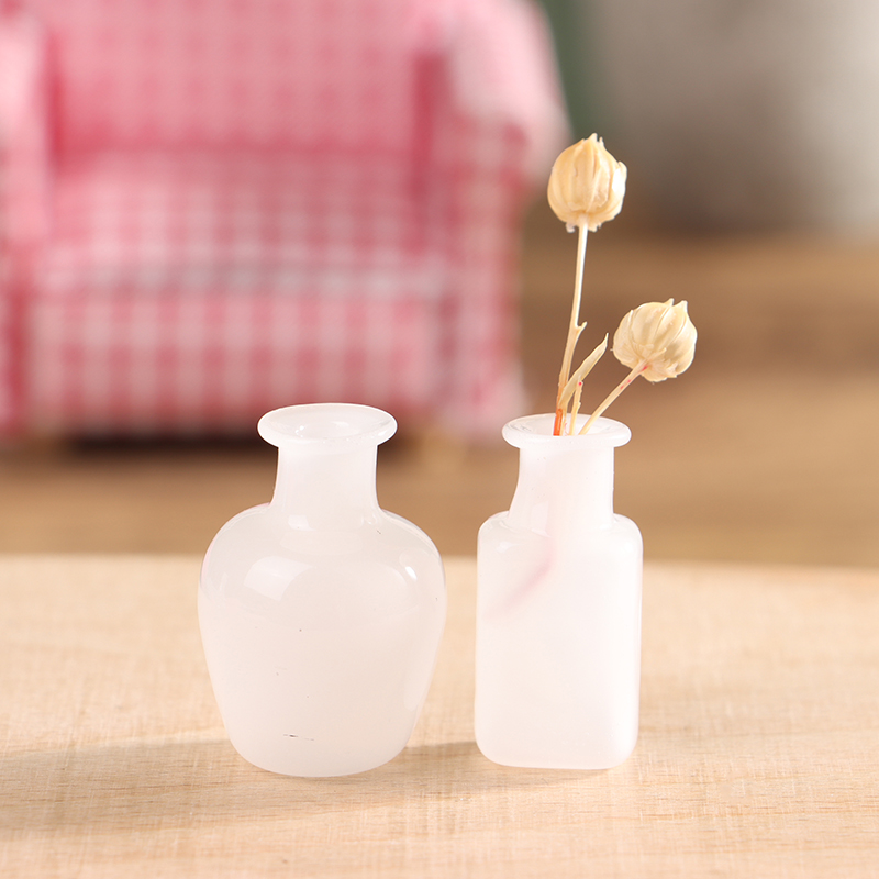 1:12 casa delle bambole vaso in vetro miniatura dispensa fiori contenitore barattolo decorazione giardino giocattolo-