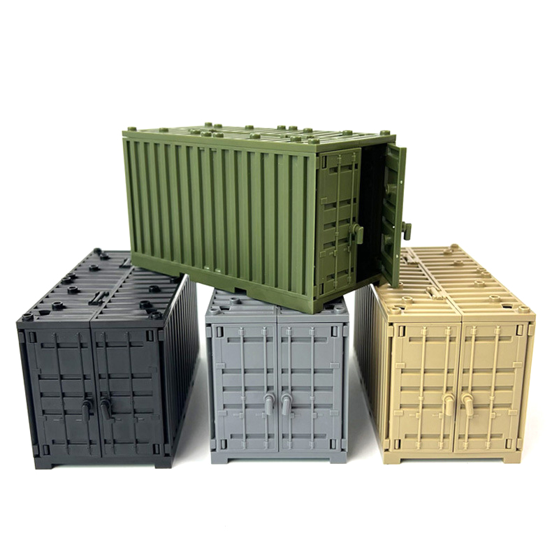 MILITARY WW2 WAR Base Container Blocs MOC Military Building Blocks Toy ...