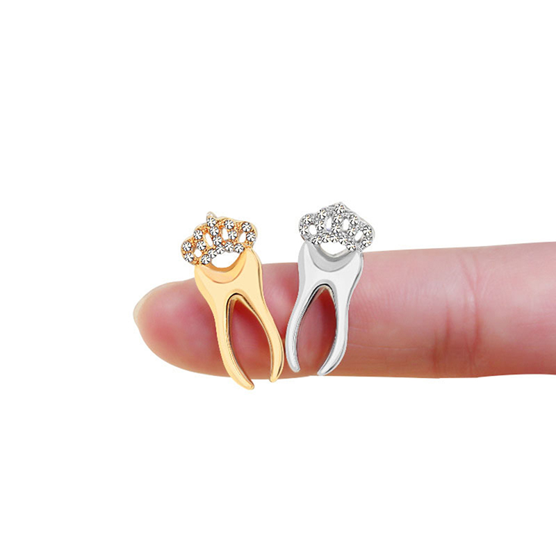 Spilla Piercing Forma Dente Smalto Spilla Collare Decorazione Distintivo Corsetto Gioielli Regali- Spilla Piercing Forma Dente Smalto Spilla Collare Decorazione Distintivo Corsetto Gioielli Regali-