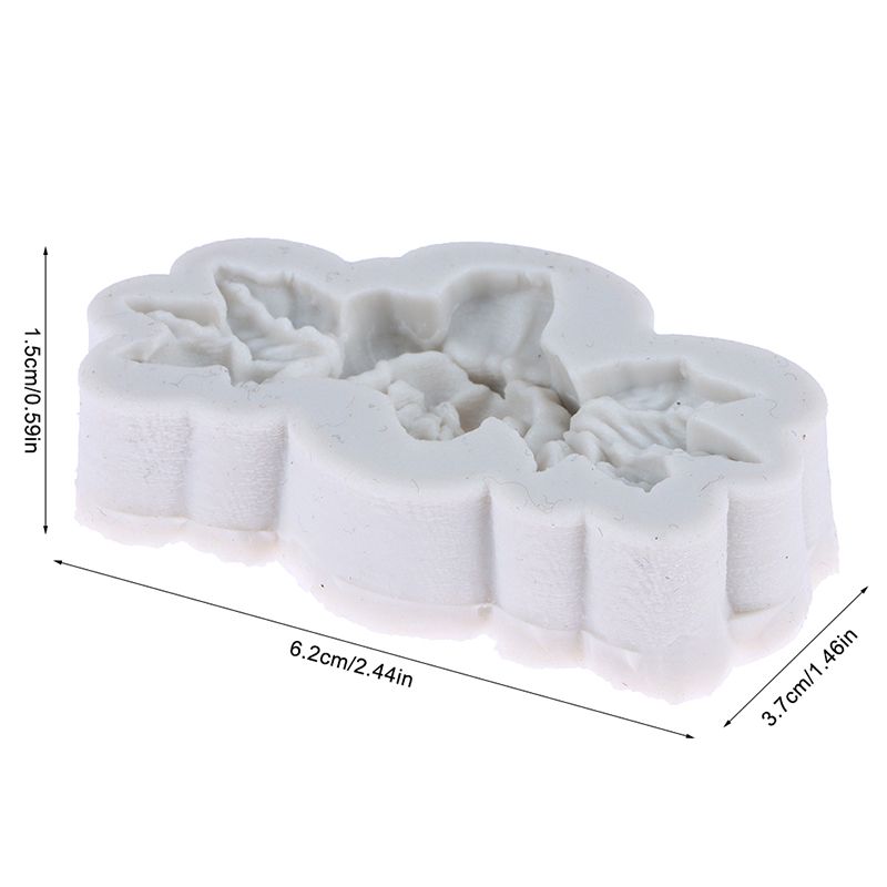 GRAINRAIN Stampo In Silicone A Forma Di Fiore Per Sapone Fai Da Te - 7,4x7,4 Cm - 6