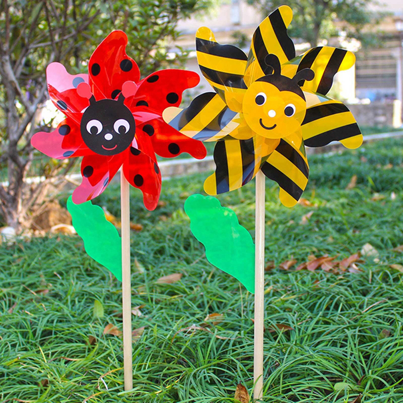 Wind Spinner Large Pinwheels Beautiful Wedding Lawn Decors Child Handheld Toys - Picture 5 of 14