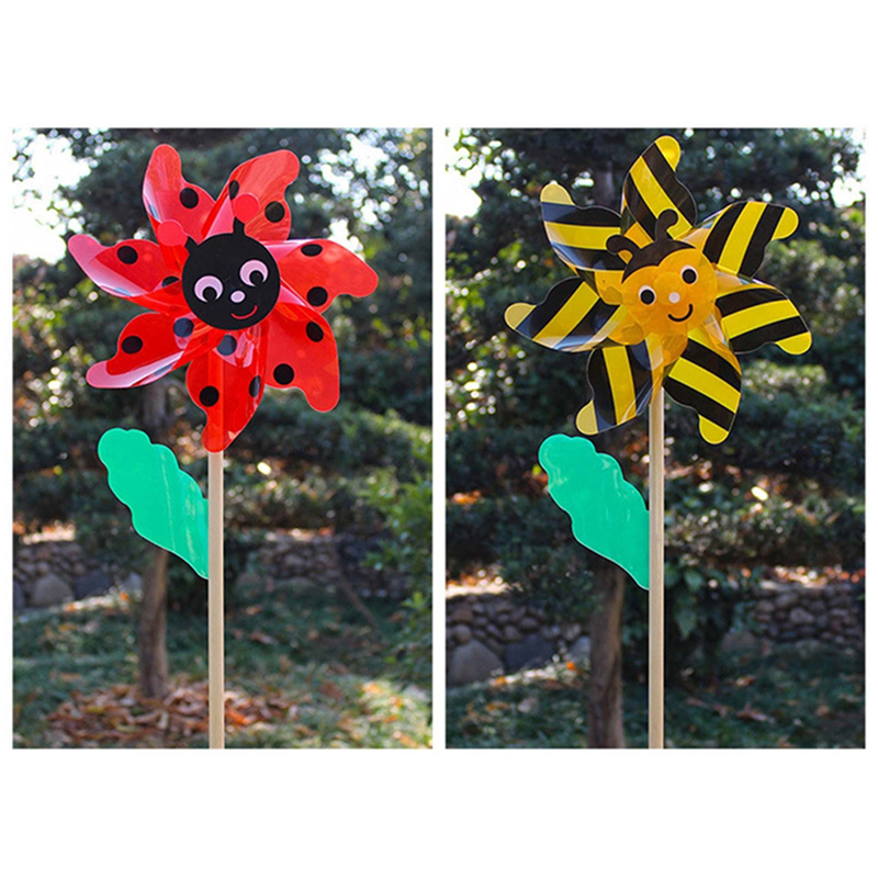 Wind Spinner Large Pinwheels Beautiful Wedding Lawn Decors Child Handheld Toys - Picture 6 of 14