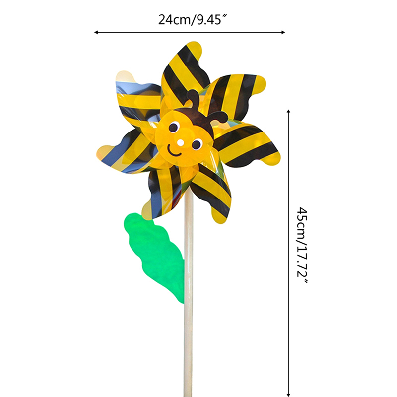 Wind Spinner Large Pinwheels Beautiful Wedding Lawn Decors Child Handheld Toys - Picture 3 of 14