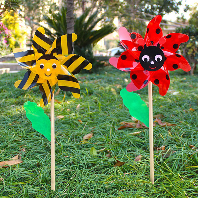 Wind Spinner Large Pinwheels Beautiful Wedding Lawn Decors Child Handheld Toys - Picture 10 of 14