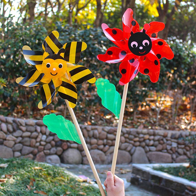Wind Spinner Large Pinwheels Beautiful Wedding Lawn Decors Child Handheld Toys - Picture 9 of 14