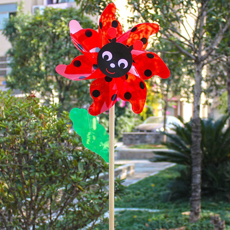 Wind Spinner Large Pinwheels Beautiful Wedding Lawn Decors Child Handheld Toys - Picture 11 of 14