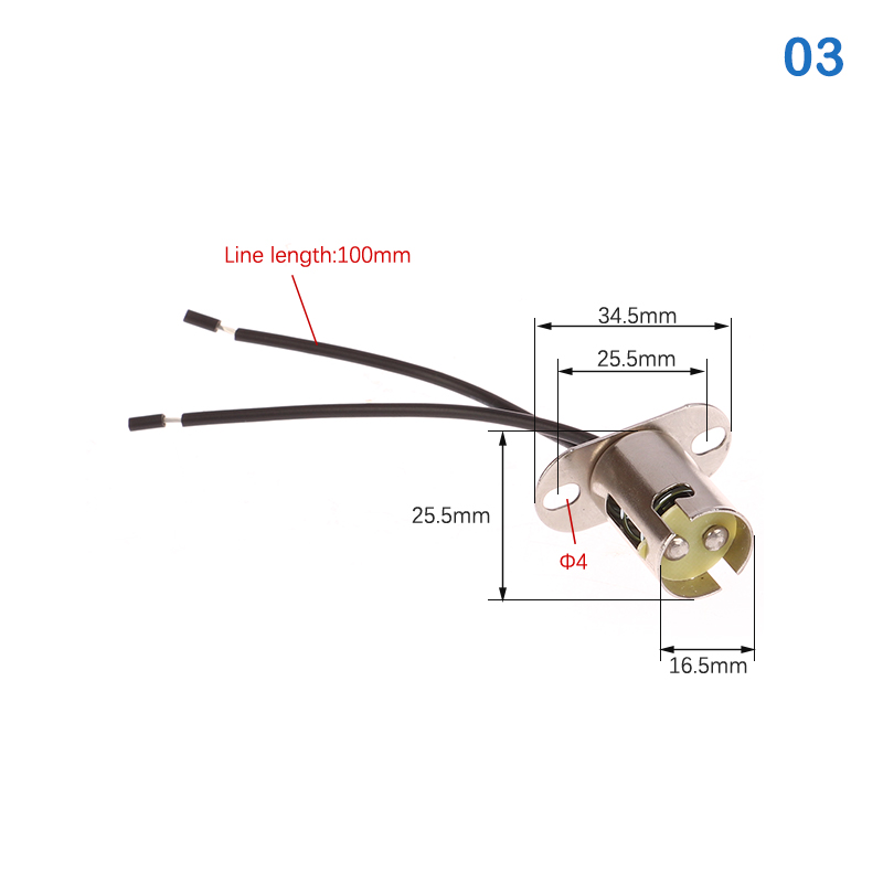 BA15D BA15S Lamp Base BA15D Lamp Holder BAY15D Base 1156 Lamp Base 1157 - Foto 14 di 14