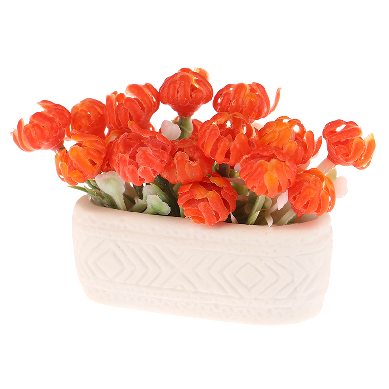 Casa delle bambole piante fiori in vaso casa delle bambole fiore modello bambola casa decorazione casa PX-