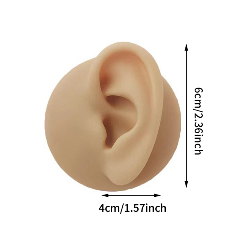 1:1 Silicone Ear Model Professional Practice Piercing Tools Display Jewelry 1:1 Silicone Ear Model Professional Practice Piercing Tools Display Jewelry