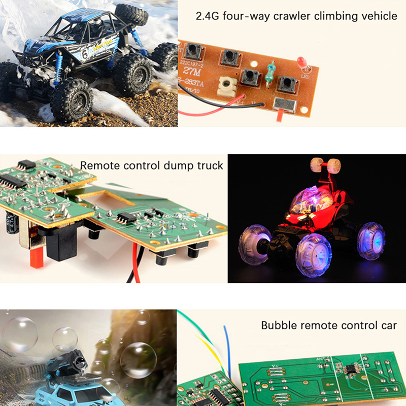 2.4G Seven-Channel Circuit Board Sliding And Rotating Remote Control ...