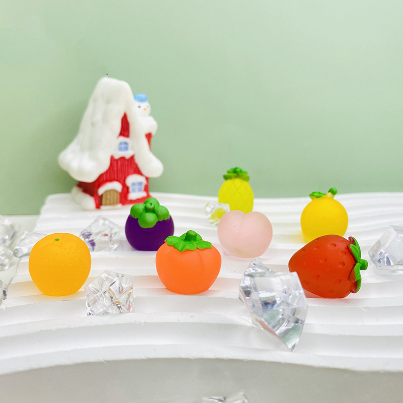 5 pezzi luminosa mini custodia telefono frutta portachiavi gioielli accessori fai da te- 5 pezzi luminosa mini custodia telefono frutta portachiavi gioielli accessori fai da te-