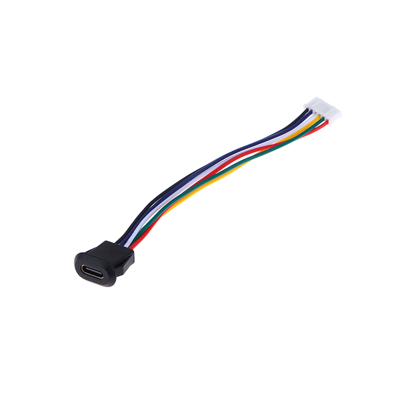 6 Pin Press Type USB Connector Type-C Waterproof With PH 2.0 Female Socket WN - Zdjęcie 14 z 16