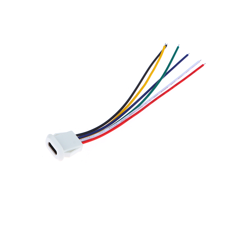 6 Pin Press Type USB Connector Type-C Waterproof With PH 2.0 Female Socket WN - Zdjęcie 15 z 16