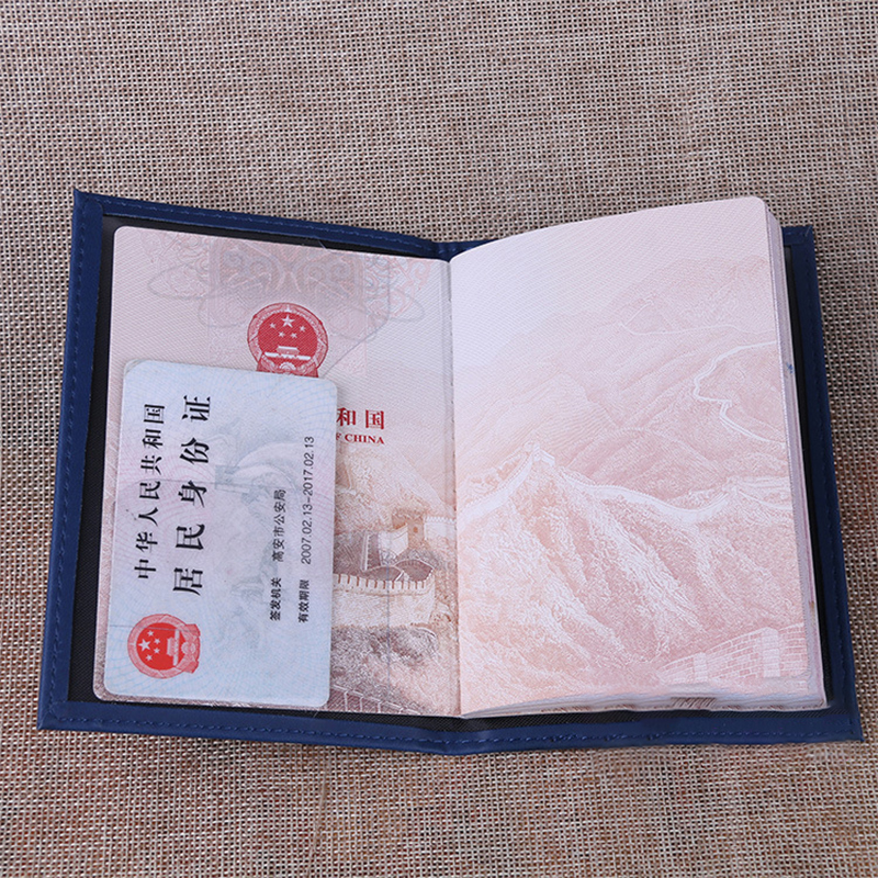 Copertura passaporto modello coccodrillo pelle pu confezione ID carte di credito Passp Sn- GU11646