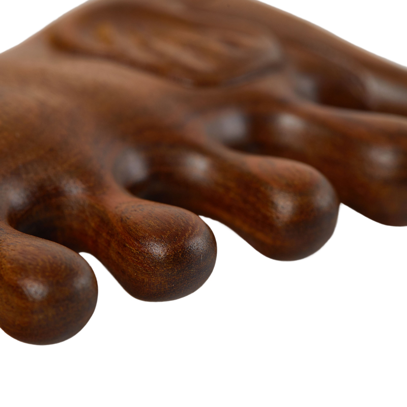 Pettine per capelli denti larghi pettine per massaggio legno pettine per legno massaggio cuoio capelluto antistatico-