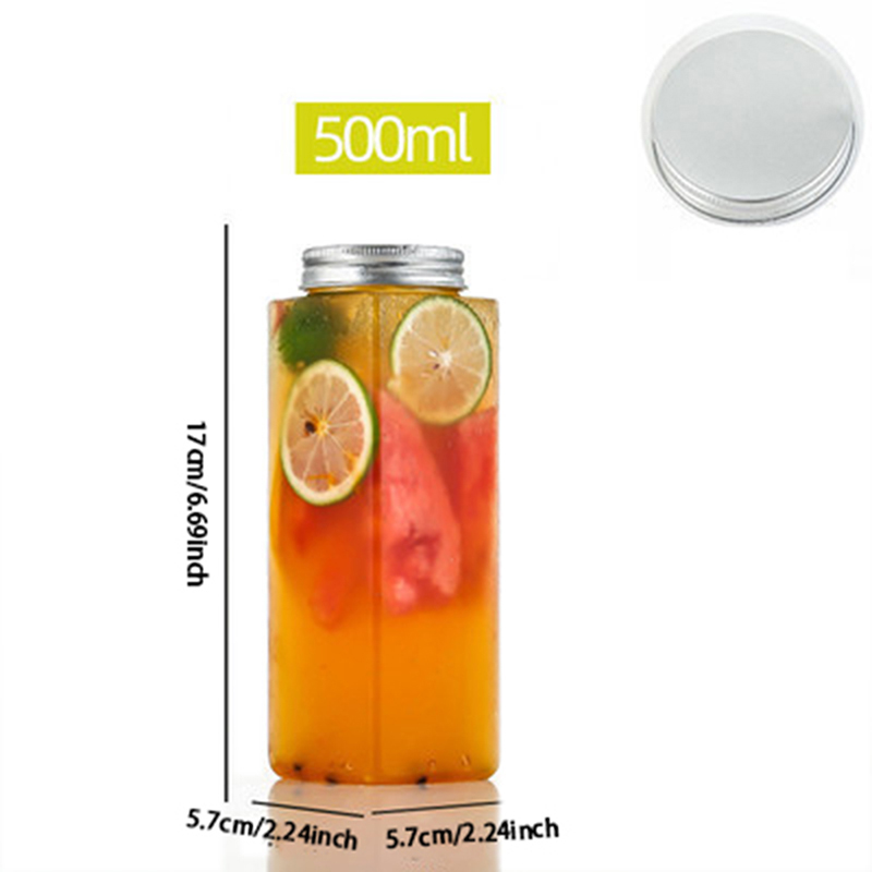 500ML Tea Milk Fruit Water Cup Beverage Bottle Yogurt Coffee Juice Bottle Par C2