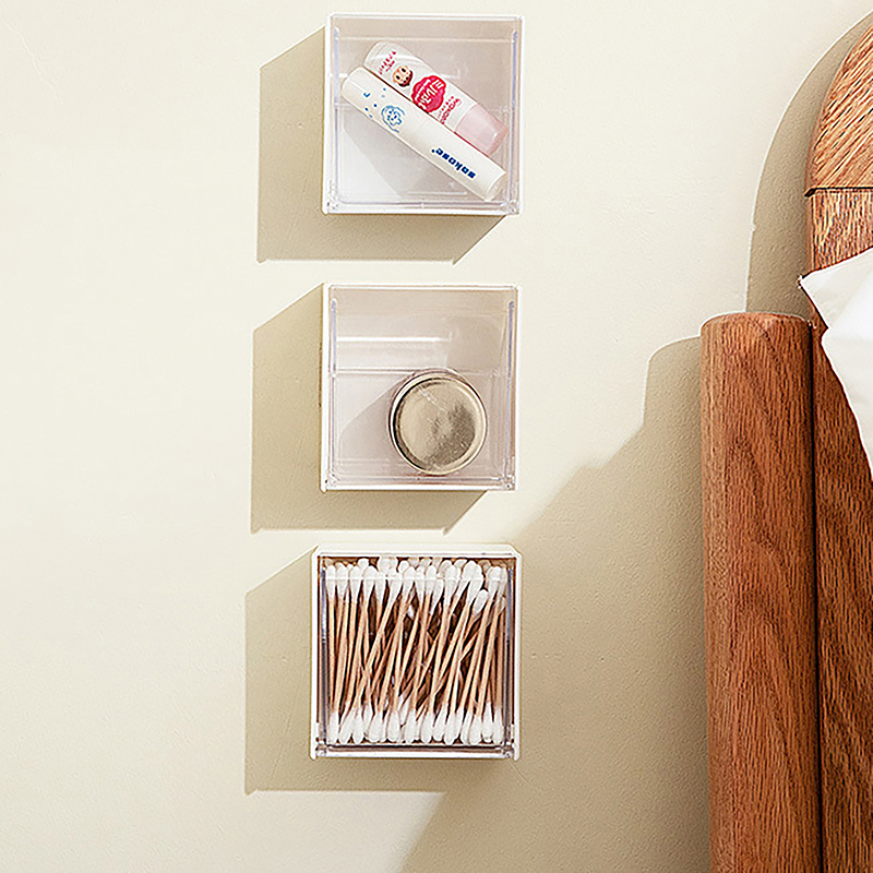 Wall-mounted Storage Box Dustproof Storage Case Home Storage Organization - Picture 6 of 12