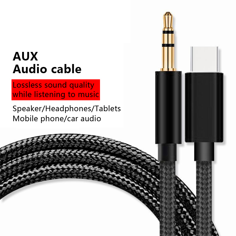 Aux Audio Cable Type-C USB-C to 3.5mm Jack For Mobile Phone Accessories - Zdjęcie 10 z 11