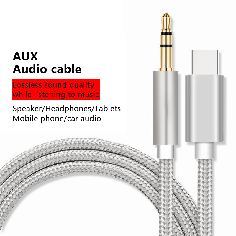 Aux Audio Cable Type-C USB-C to 3.5mm Jack For Mobile Phone Accessories - Zdjęcie 11 z 11