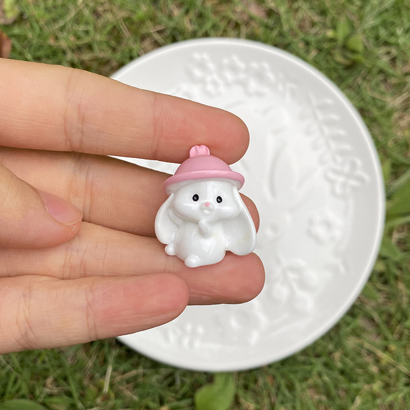 2 pz bambola coniglio ornamento cucciolo luminoso cane coniglio micro paesaggio casa delle bambole giocattolo- 2 pz bambola coniglio ornamento cucciolo luminoso cane coniglio micro paesaggio casa delle bambole giocattolo-