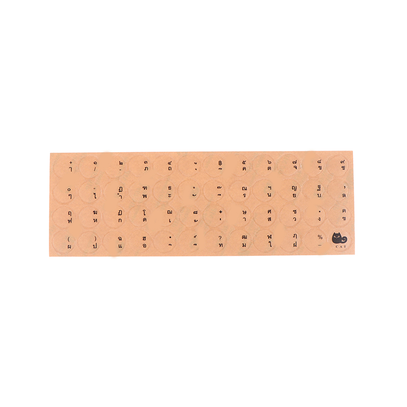Round Transparent Sticker PC Desktop Keyboard Matte Sticker Thai Full Keybo LANL - Picture 14 of 14