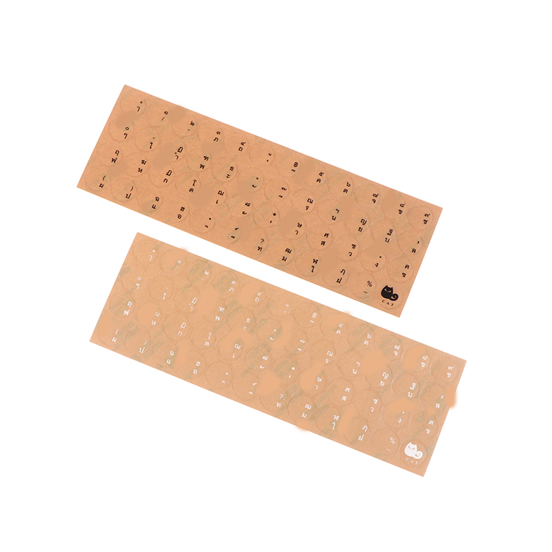 Round Transparent Sticker PC Desktop Keyboard Matte Sticker Thai Full Keybo LANL - Picture 9 of 14