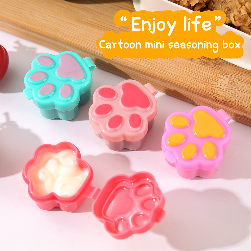 Cartoon Sauce Bottle Mini Bento Box Animal Friend Soy Sauce Box Tomato Sauce EI