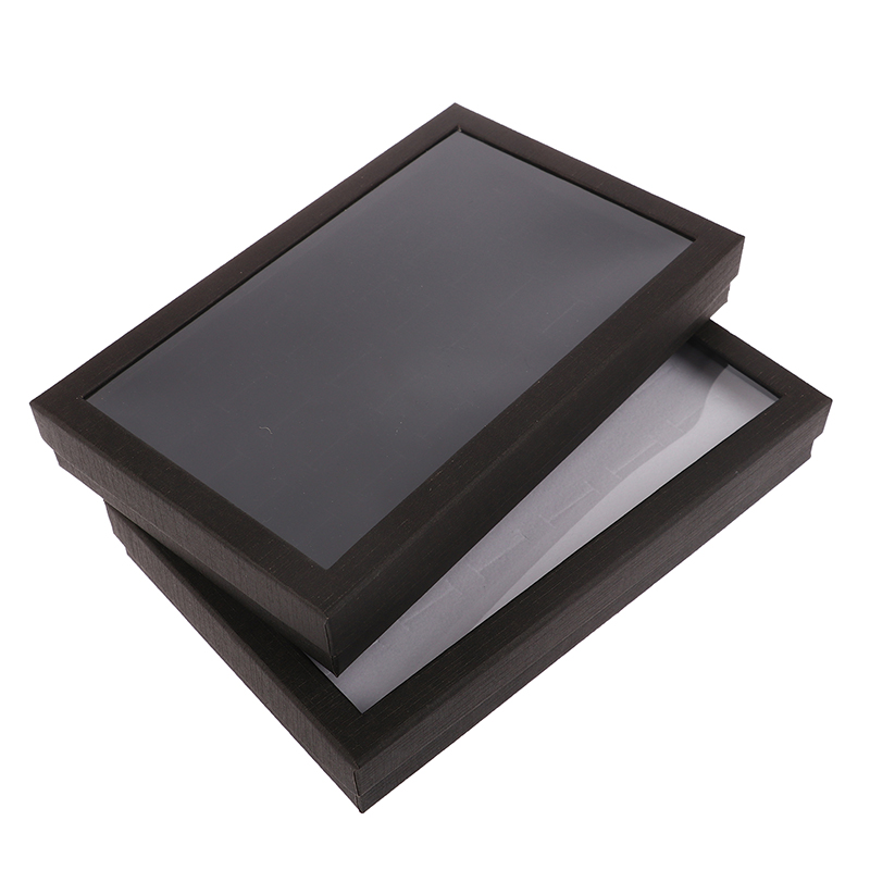 36-Slot Jewelry Ring Display Box Tray Organizer Earrings Trinket For Jeweller WN