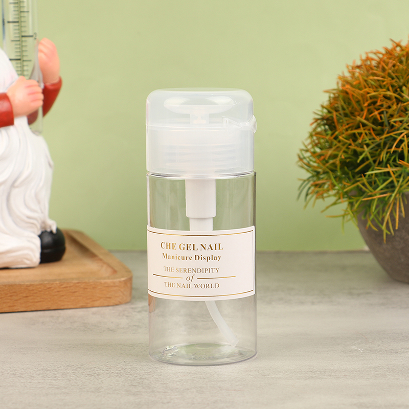 Refillable Bottle Nail Cleaner Container Reusable Press Pump Dispenser Empty ❤OF - Bild 4 von 15