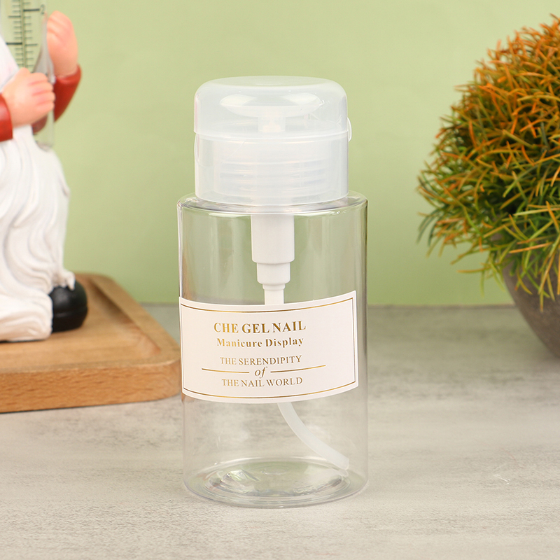 Refillable Bottle Nail Cleaner Container Reusable Press Pump Dispenser Empty ❤OF - Bild 3 von 15