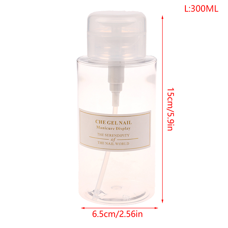 Refillable Bottle Nail Cleaner Container Reusable Press Pump Dispenser Empty ❤OF - Bild 15 von 15