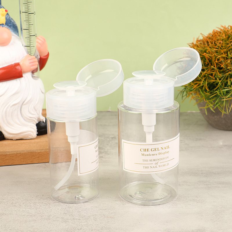 Refillable Bottle Nail Cleaner Container Reusable Press Pump Dispenser Empty ❤OF - Bild 10 von 15