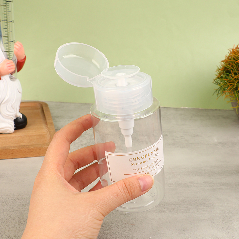 Refillable Bottle Nail Cleaner Container Reusable Press Pump Dispenser Empty ❤OF - Bild 11 von 15