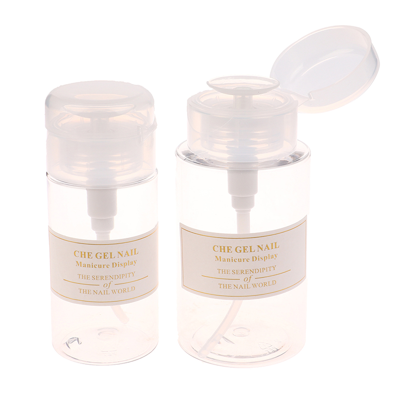 Refillable Bottle Nail Cleaner Container Reusable Press Pump Dispenser Empty ❤OF - Bild 1 von 15