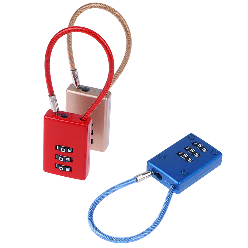 Zaino blocco password corda filo difficile da rompere custodia trolley borsa penna lucchetto Sn-