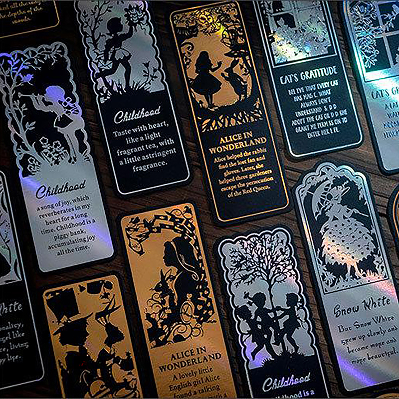 1 Set Fairy Tale Theme Bronzing Bookmarks Student Office Stationery Supplies PX BH11535