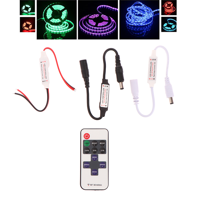 For 11 Key Mini RF Wireless LED Single channel Dimming Remote