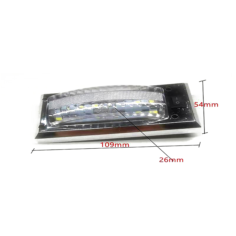 LED 12V-24V Panel Light Car Interior Reading Lamp High Brightness Cabin Lights - Afbeelding 3 van 12