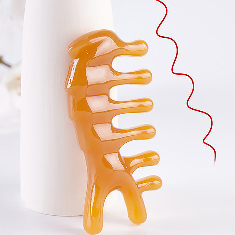 Massaggiatore naso resina testa massaggio colonna vertebrale cervicale pettine capelli Gua Sha tavola Th-