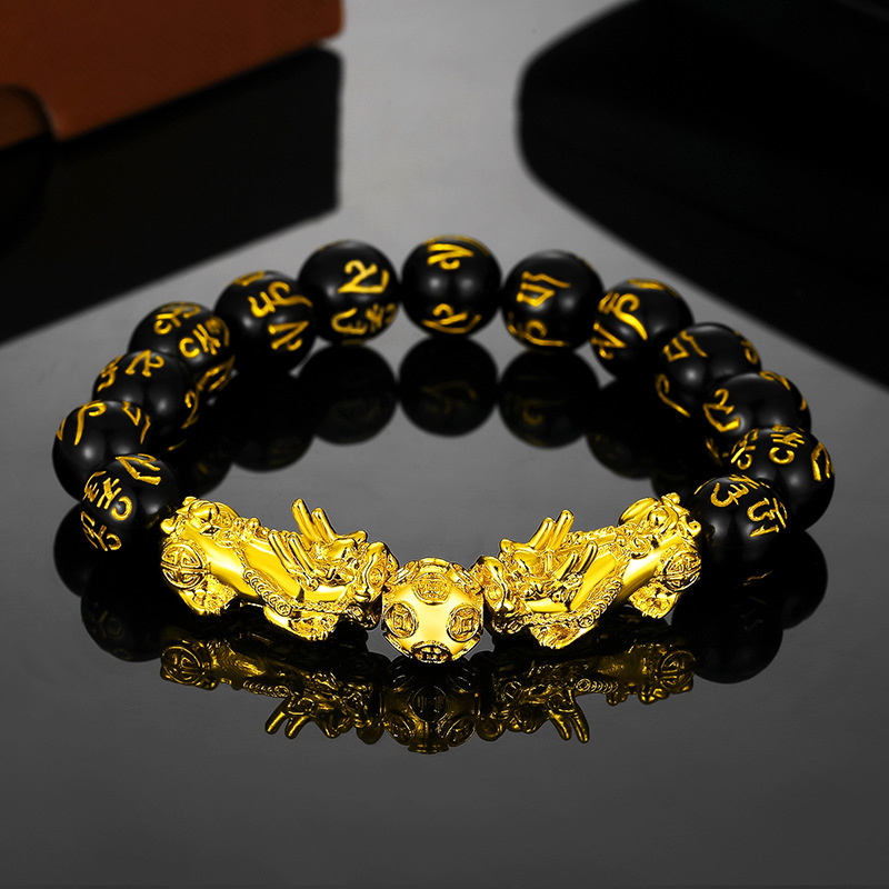 Men's lucky bracelet on sale gold
