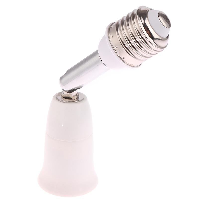 E26 E27 Light Socket Extender Adjustable Vertical 90 Horizontal 360 Screw