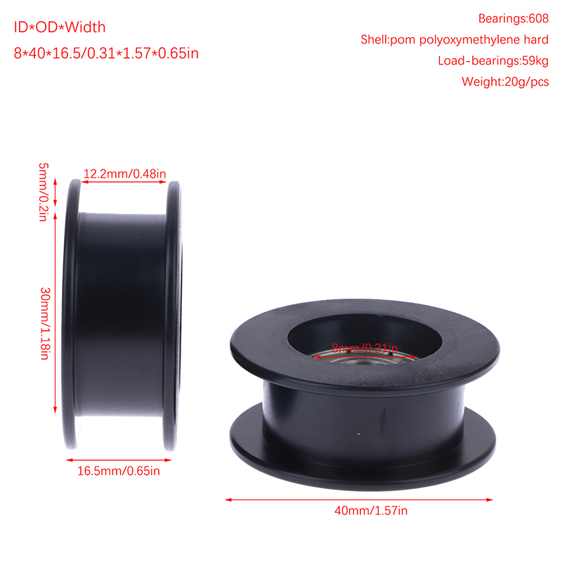 Puleggia CHANCS Per Cinghia Rotonda - Diametro Esterno 40 Mm, Foro 20 Mm, Per Trasmissioni - Foto 8