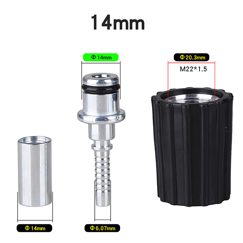 D14 D15mm Ring Nut M22 Car Washer Water Cleaning Hose Pipe Fitting Connec-yn - Bild 1 von 14